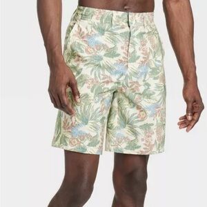 Goodfellow & Co Green and Blue Hybrid Swim Shorts